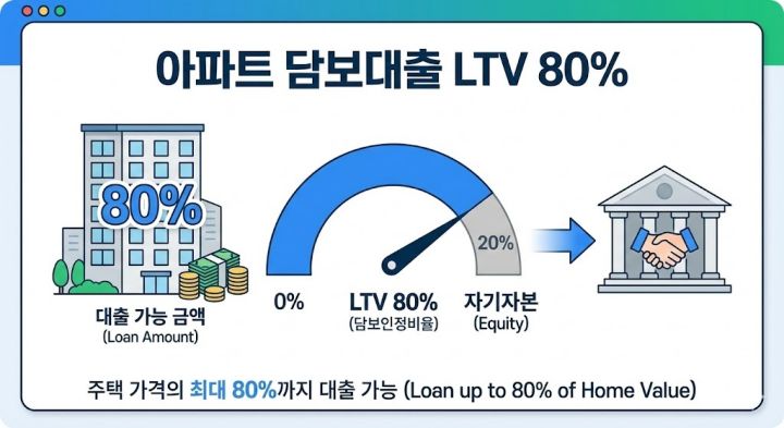 아파트담보대출 ltv 80